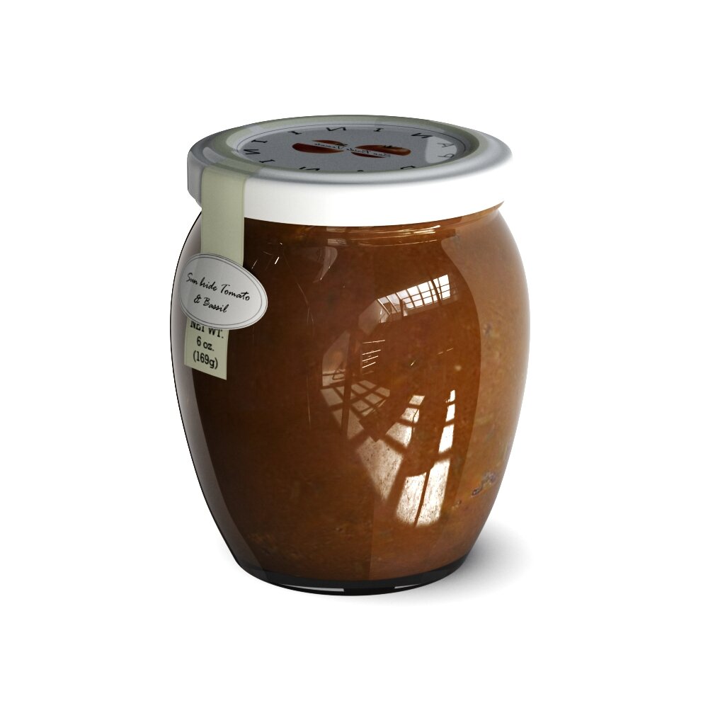 Honey Jar with Dipper 3D 모델 