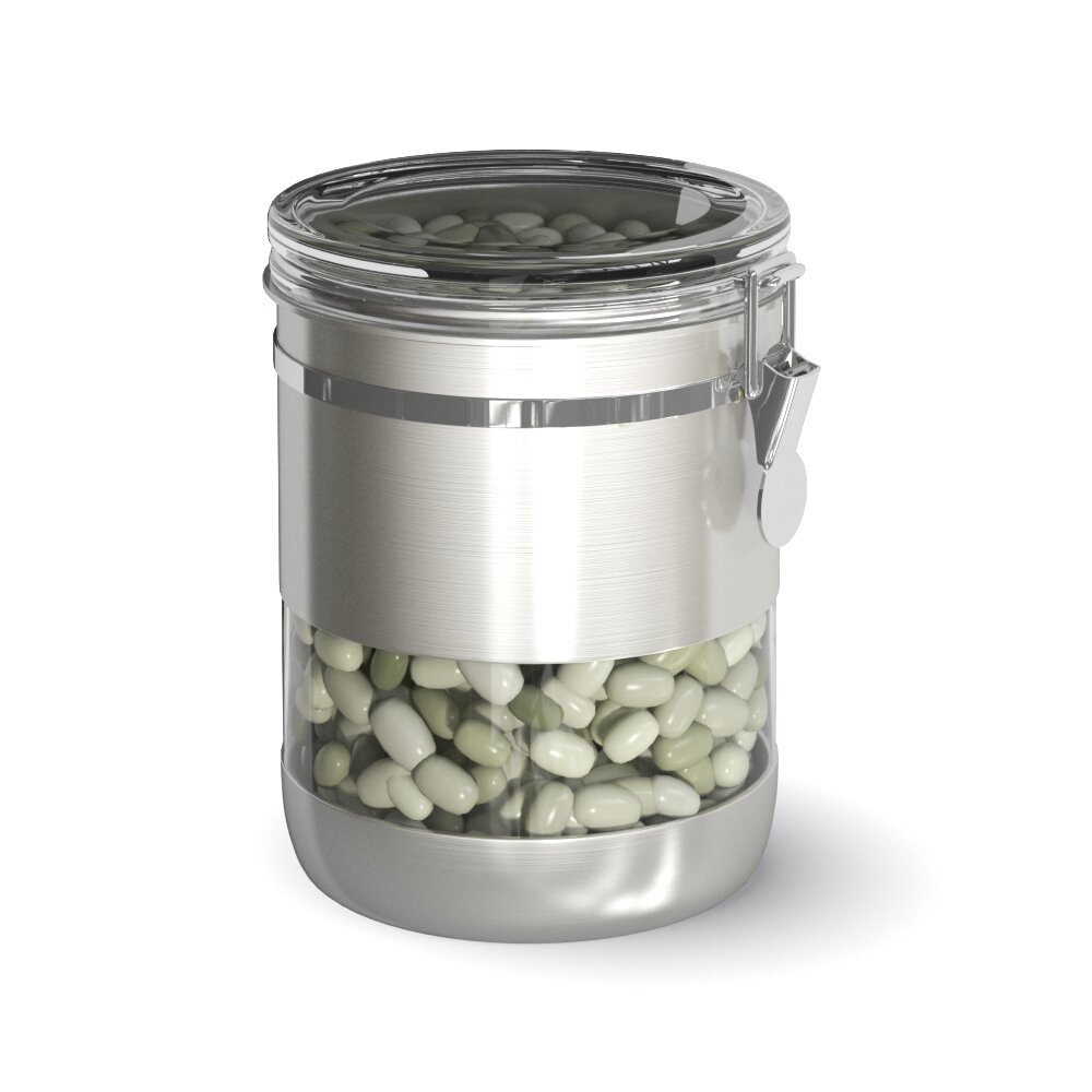 Jar of Beans 3d model