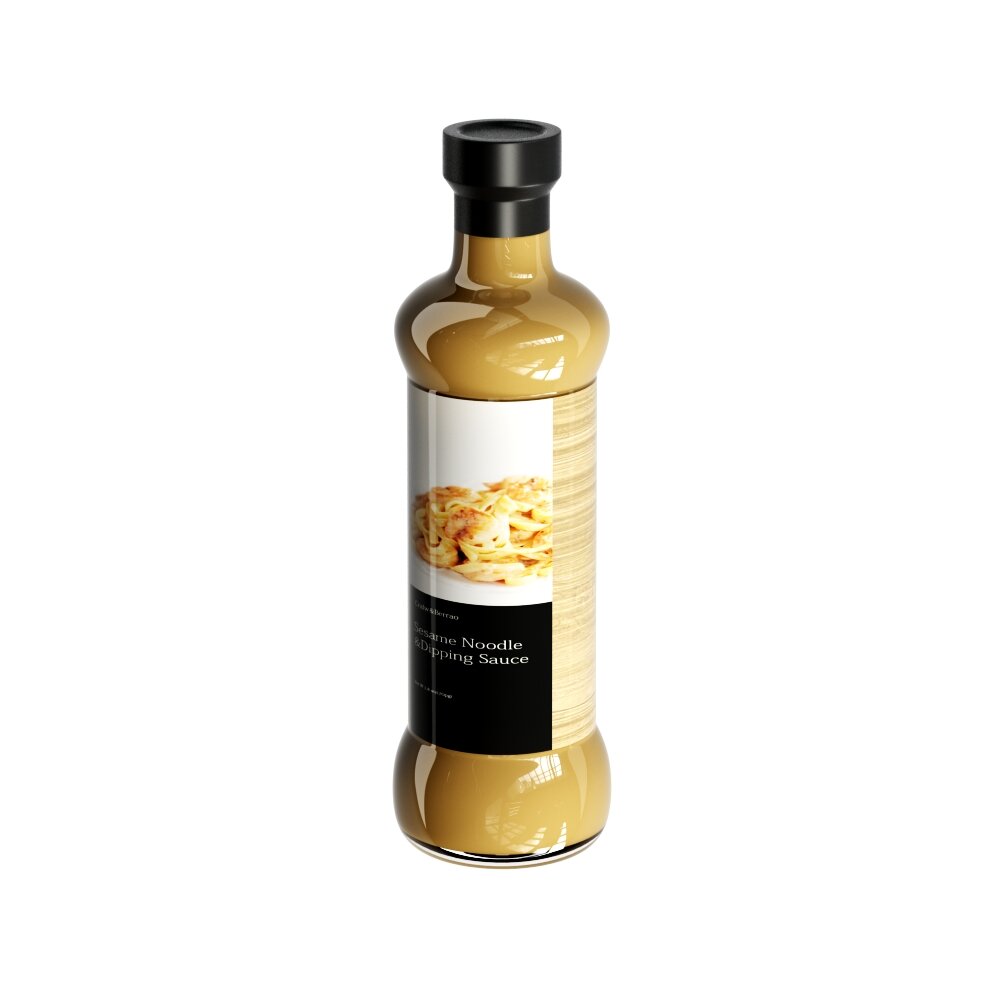 Truffle Flavored Cooking Sauce Bottle 3D 모델 