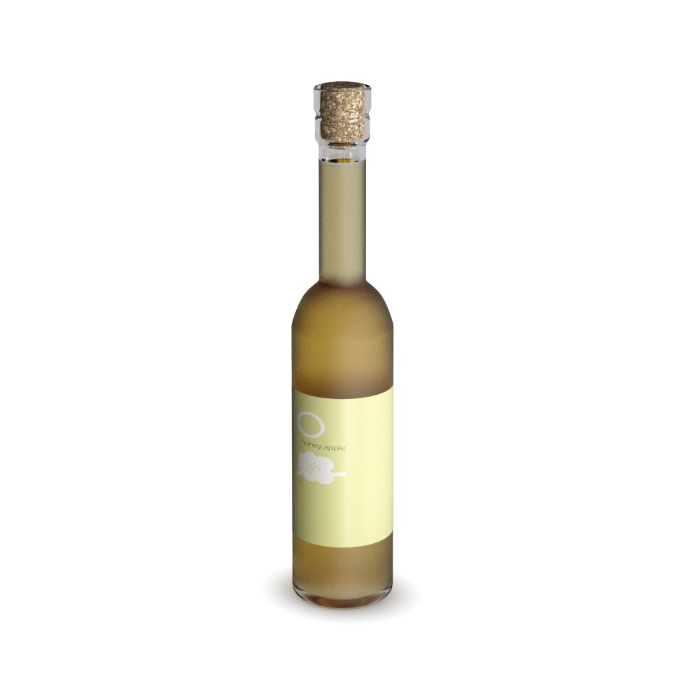 Bottle of White Wine Modello 3D