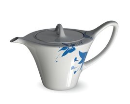 Floral Teapot Modelo 3D