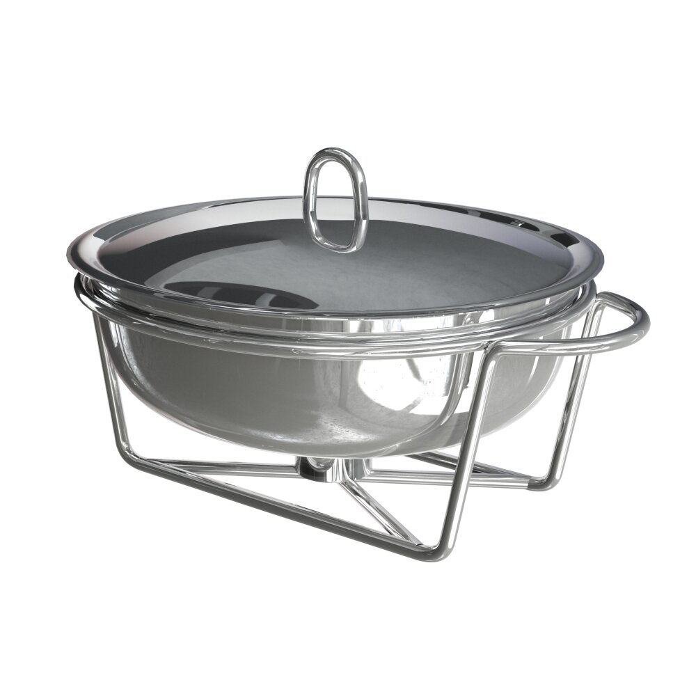 Stainless Steel Chafing Dish Modello 3D