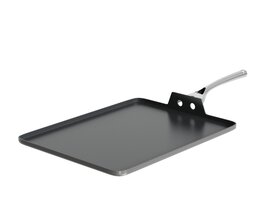 Square Non-Stick Griddle Pan Modèle 3D