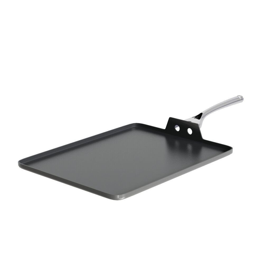 Square Non-Stick Griddle Pan Modello 3D