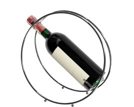 Circular Wine Bottle Holder Modelo 3D