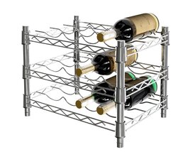 Modular Wine Rack 3D 모델 