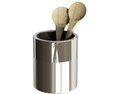 Utensil Holder with Wooden Spoons 3D 모델 