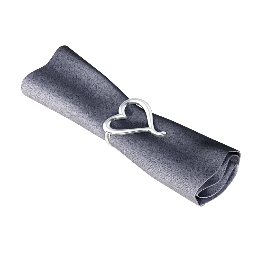 Heart Clasp Napkin Ring 3D 모델 