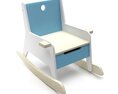 Modern Children's Rocking Chair 3D модель