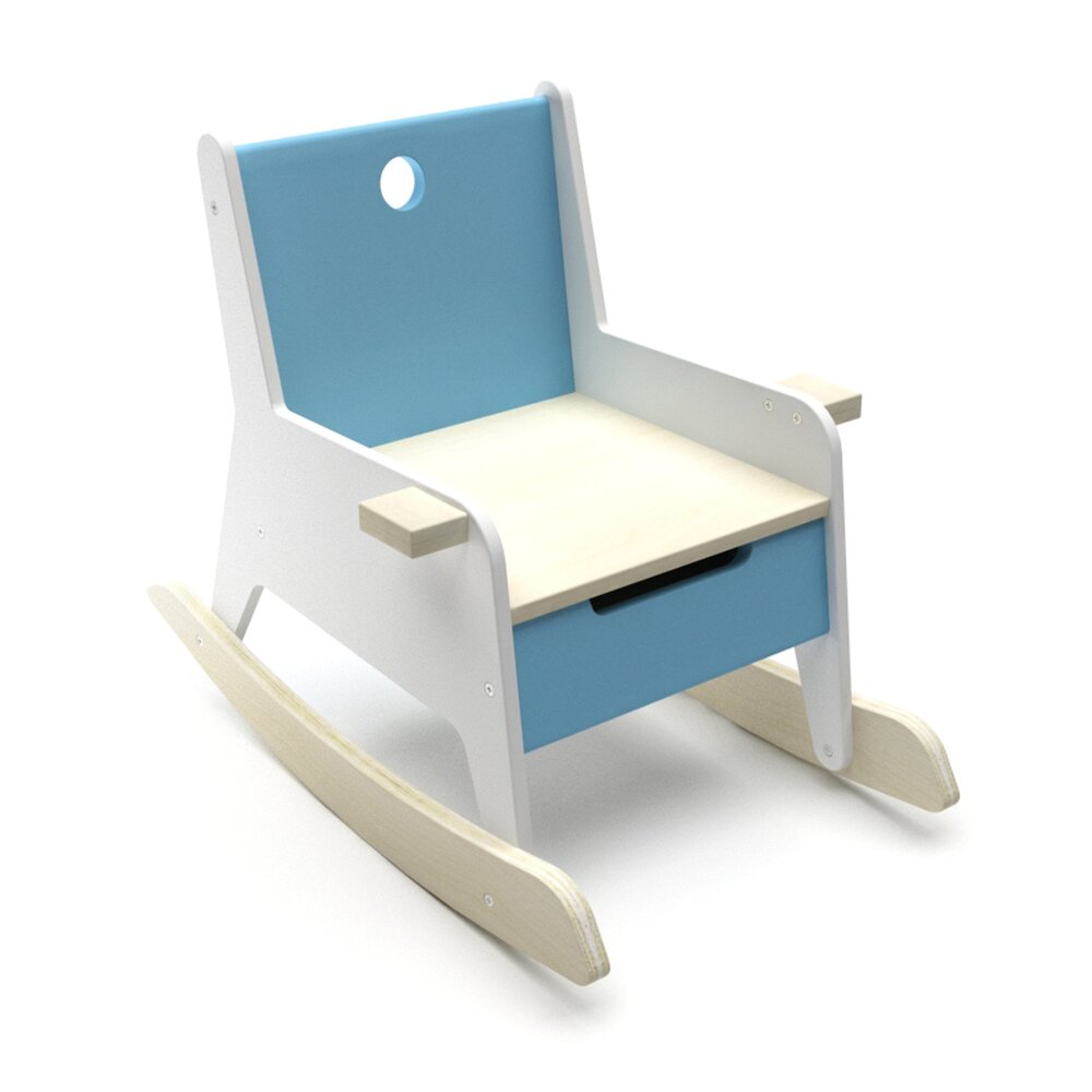 Modern Children's Rocking Chair 3D 모델 