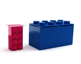 Colorful Building Blocks Modelo 3d