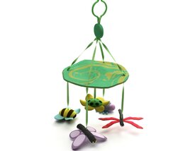 Baby Mobile with Insects 3D model