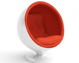 Modern Spherical Lounge Chair 3D model