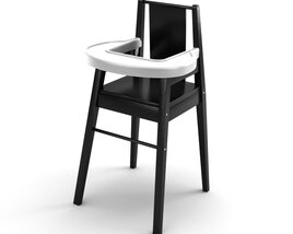 Modern High Chair Modello 3D