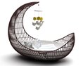 Crescent Moon Hanging Chair 3D модель