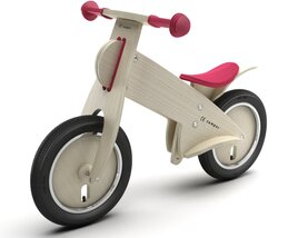 Wooden Balance Bike 3D 모델 