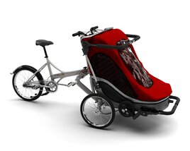 Convertible Child Trailer Bike 3D model