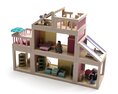 Wooden Dollhouse 02 3d model
