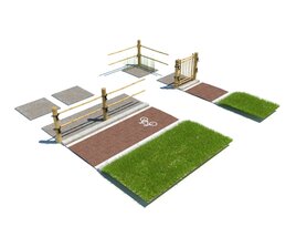 Modular Urban Cycle Lane System 3D модель