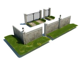 Classic Gates and Fences 3D model
