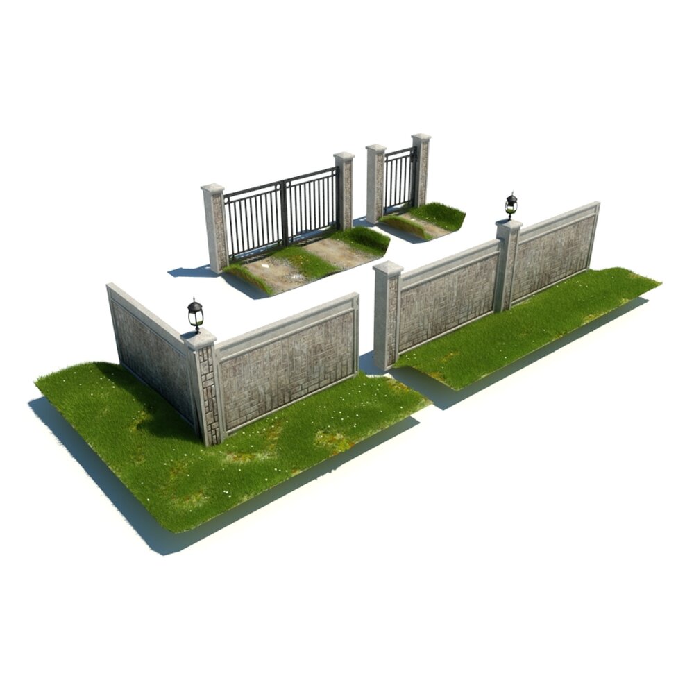 Classic Gates and Fences 3d model