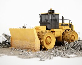 Heavy-Duty Bulldozer 3D模型