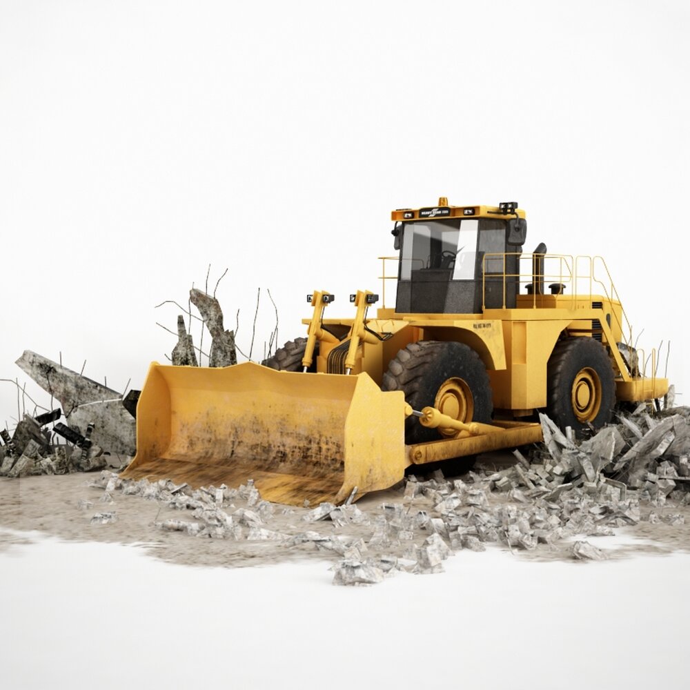 Construction Bulldozer 3Dモデル