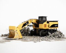 Industrial Excavator 3D-Modell