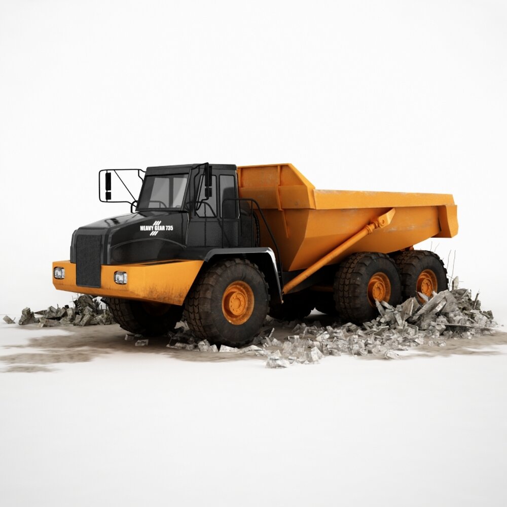 Industrial Dump Truck 3D 모델 