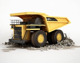 Giant Mining Truck 02 3D 모델 