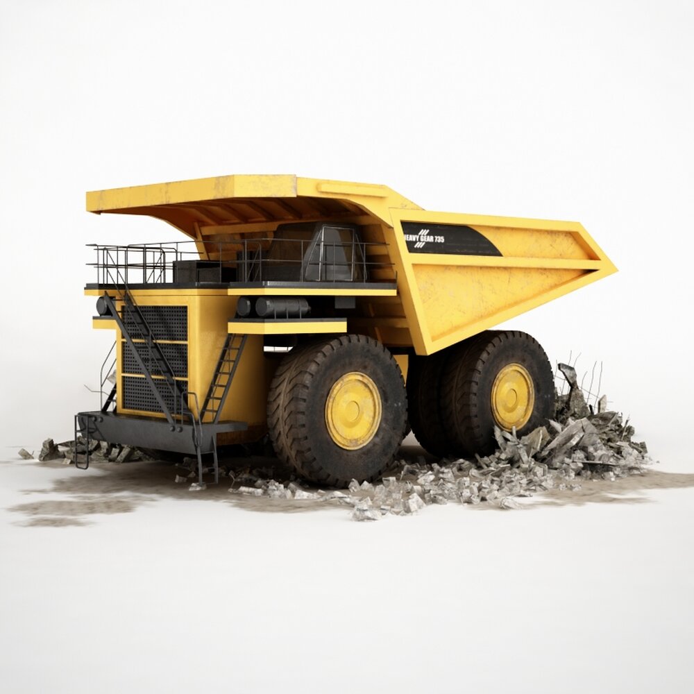 Giant Mining Truck 02 Modèle 3d
