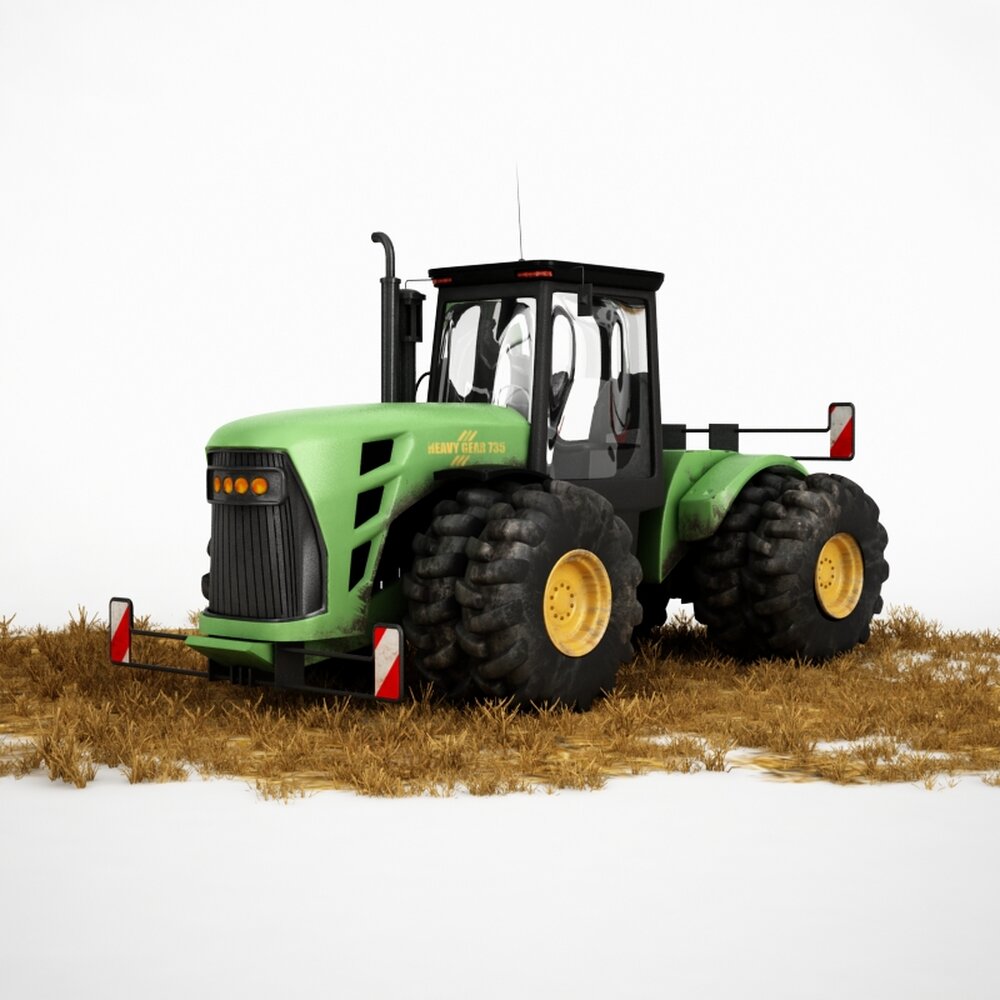 Green Farm Tractor 04 3Dモデル