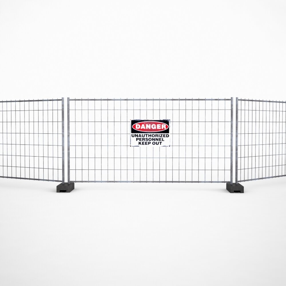 Security Barrier Fence 3D 모델 