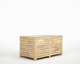 Wooden Crate Modelo 3d