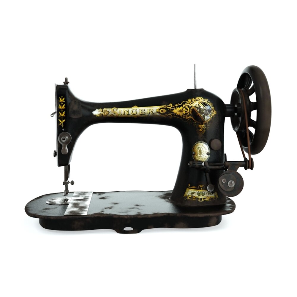 Vintage Sewing Machine 3D-Modell