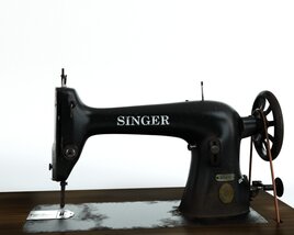 Vintage Singer Sewing Machine 3D 모델 