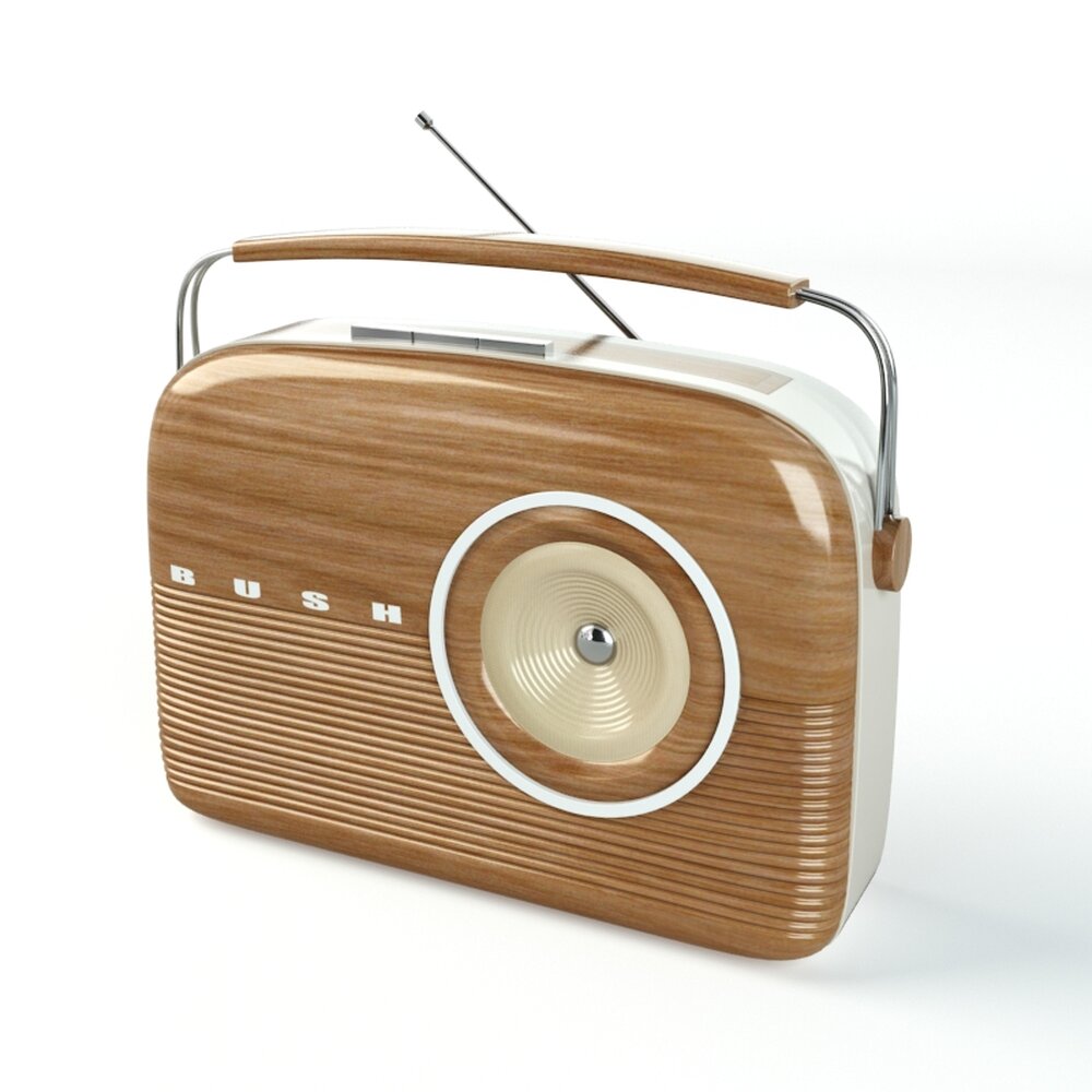 Vintage Style Radio 3D model
