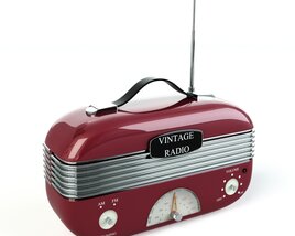 Classic Retro Radio Modelo 3D