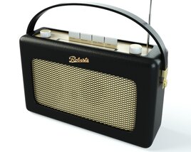 Vintage Portable Radio Modello 3D