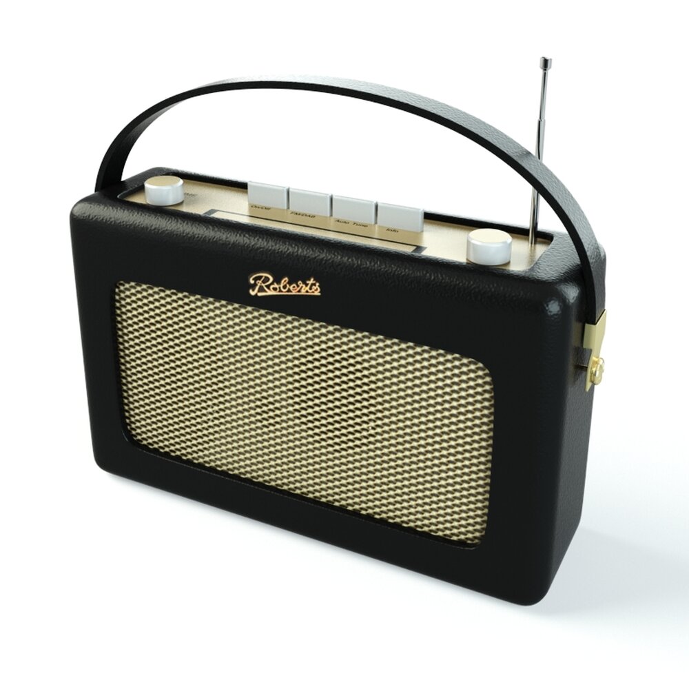 Vintage Portable Radio 3D model