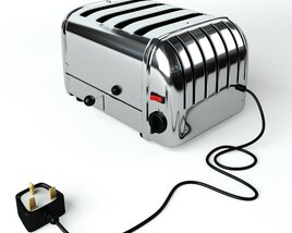 Stainless Steel Toaster 02 Modèle 3D