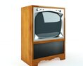 Vintage Television Cabinet Modello 3D