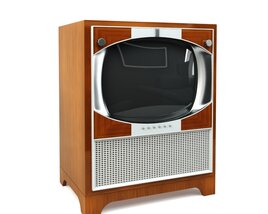 Vintage Television Set 03 3D модель