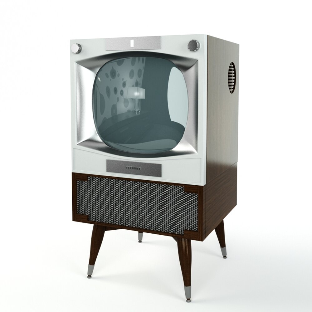 Vintage Television Set 04 Modelo 3d