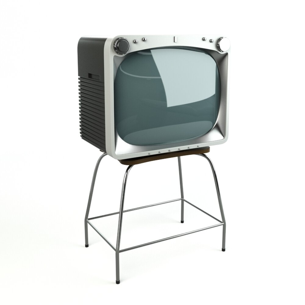 Vintage Television Set 05 3D 모델 