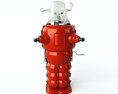 Classic Red Toy Robot 3D 모델 