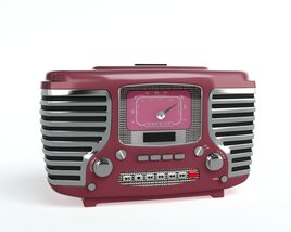 Retro Style Radio 3D модель