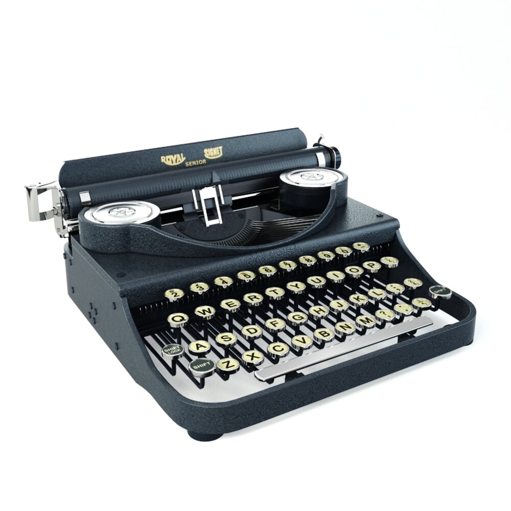 Vintage Typewriter 3Dモデル