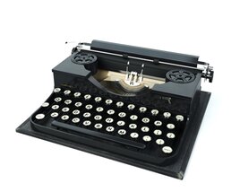 Vintage Typewriter 02 3D модель
