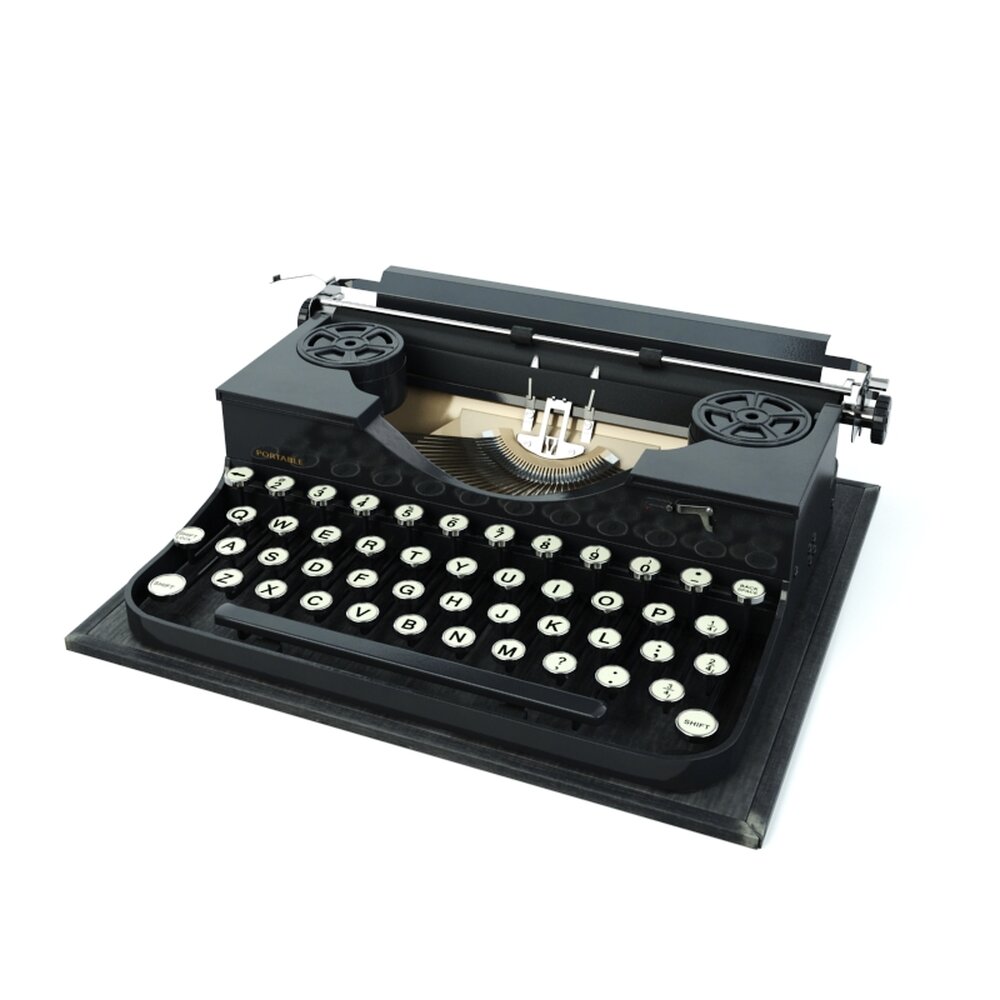 Vintage Typewriter 02 3d model